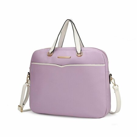MKF COLLECTION BY MIA K. Rose Briefcase, Lilac MKF-LP101LL